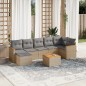 vidaXL 8-tlg. Garten-Sofagarnitur mit Kissen Beige Poly Rattan vidaXL 8-tlg. Garten-Sofagarnitur mit Kissen Beige Poly Rattan
