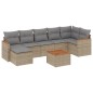 vidaXL 8-tlg. Garten-Sofagarnitur mit Kissen Beige Poly Rattan vidaXL 8-tlg. Garten-Sofagarnitur mit Kissen Beige Poly Rattan