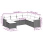 vidaXL 7-tlg. Garten-Sofagarnitur mit Kissen Beige Poly Rattan vidaXL 7-tlg. Garten-Sofagarnitur mit Kissen Beige Poly Rattan