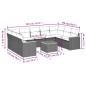 vidaXL 10-tlg. Garten-Sofagarnitur mit Kissen Schwarz Poly Rattan vidaXL 10-tlg. Garten-Sofagarnitur mit Kissen Schwarz Poly Rattan