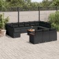 vidaXL 14-tlg. Garten-Sofagarnitur mit Kissen Schwarz Poly Rattan vidaXL 14-tlg. Garten-Sofagarnitur mit Kissen Schwarz Poly Rattan