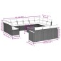 vidaXL 14-tlg. Garten-Sofagarnitur mit Kissen Schwarz Poly Rattan vidaXL 14-tlg. Garten-Sofagarnitur mit Kissen Schwarz Poly Rattan
