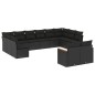vidaXL 12-tlg. Garten-Sofagarnitur mit Kissen Schwarz Poly Rattan vidaXL 12-tlg. Garten-Sofagarnitur mit Kissen Schwarz Poly Rattan