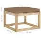 Gartenhocker mit Kissen Grün Imprägniertes Kiefernholz Gartenhocker mit Kissen Grün Imprägniertes Kiefernholz
