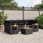 vidaXL 7-tlg. Garten-Sofagarnitur mit Kissen Schwarz Poly Rattan vidaXL 7-tlg. Garten-Sofagarnitur mit Kissen Schwarz Poly Rattan