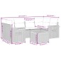 vidaXL 7-tlg. Garten-Sofagarnitur mit Kissen Schwarz Poly Rattan vidaXL 7-tlg. Garten-Sofagarnitur mit Kissen Schwarz Poly Rattan