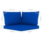 Gartensofa 4-Sitzer mit Kissen in Blau Gartensofa 4-Sitzer mit Kissen in Blau
