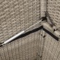 vidaXL Gartenbank mit Kissen Hellgrau Poly Rattan vidaXL Gartenbank mit Kissen Hellgrau Poly Rattan