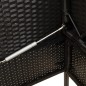 vidaXL Gartenbank mit Kissen Schwarz Poly Rattan vidaXL Gartenbank mit Kissen Schwarz Poly Rattan