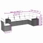 vidaXL 6-tlg. Garten-Sofagarnitur mit Kissen Grau Poly Rattan vidaXL 6-tlg. Garten-Sofagarnitur mit Kissen Grau Poly Rattan