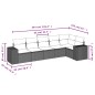 vidaXL 6-tlg. Garten-Sofagarnitur mit Kissen Schwarz Poly Rattan vidaXL 6-tlg. Garten-Sofagarnitur mit Kissen Schwarz Poly Rattan