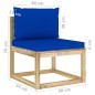 7-tlg. Garten-Lounge-Set mit Kissen Imprägniertes Kiefernholz 7-tlg. Garten-Lounge-Set mit Kissen Imprägniertes Kiefernholz