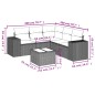 vidaXL 6-tlg. Garten-Sofagarnitur mit Kissen Beige Poly Rattan vidaXL 6-tlg. Garten-Sofagarnitur mit Kissen Beige Poly Rattan