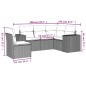 vidaXL 5-tlg. Garten-Sofagarnitur mit Kissen Grau Poly Rattan vidaXL 5-tlg. Garten-Sofagarnitur mit Kissen Grau Poly Rattan