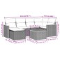 vidaXL 7-tlg. Garten-Sofagarnitur mit Kissen Beige Poly Rattan vidaXL 7-tlg. Garten-Sofagarnitur mit Kissen Beige Poly Rattan