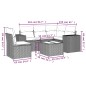 vidaXL 6-tlg. Garten-Sofagarnitur mit Kissen Grau Poly Rattan vidaXL 6-tlg. Garten-Sofagarnitur mit Kissen Grau Poly Rattan