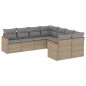 vidaXL 8-tlg. Garten-Sofagarnitur mit Kissen Beige Poly Rattan vidaXL 8-tlg. Garten-Sofagarnitur mit Kissen Beige Poly Rattan