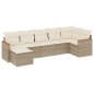 vidaXL 7-tlg. Garten-Sofagarnitur mit Kissen Beige Poly Rattan vidaXL 7-tlg. Garten-Sofagarnitur mit Kissen Beige Poly Rattan