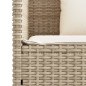 vidaXL Gartenbank mit Kissen Beige Poly Rattan vidaXL Gartenbank mit Kissen Beige Poly Rattan
