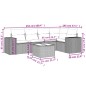 vidaXL 6-tlg. Garten-Sofagarnitur mit Kissen Beige Poly Rattan vidaXL 6-tlg. Garten-Sofagarnitur mit Kissen Beige Poly Rattan