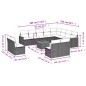 vidaXL 13-tlg. Garten-Sofagarnitur mit Kissen Schwarz Poly Rattan vidaXL 13-tlg. Garten-Sofagarnitur mit Kissen Schwarz Poly Rattan
