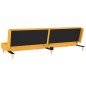 vidaXL Schlafsofa 2-Sitzer mit 2 Kissen Gelb Stoff vidaXL Schlafsofa 2-Sitzer mit 2 Kissen Gelb Stoff
