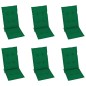 Verstellbare Gartenstühle 6 Stk. mit Auflagen Massivholz Akazie Verstellbare Gartenstühle 6 Stk. mit Auflagen Massivholz Akazie