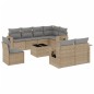 vidaXL 9-tlg. Garten-Sofagarnitur mit Kissen Beige Poly Rattan vidaXL 9-tlg. Garten-Sofagarnitur mit Kissen Beige Poly Rattan
