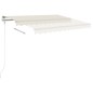 vidaXL Markise Automatisch Einziehbar mit Pfosten 4,5x3,5 m Creme vidaXL Markise Automatisch Einziehbar mit Pfosten 4,5x3,5 m Creme