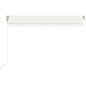 vidaXL Markise Automatisch Einziehbar 400x350 cm Creme vidaXL Markise Automatisch Einziehbar 400x350 cm Creme