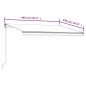vidaXL Markise Automatisch Einziehbar 400x350 cm Creme vidaXL Markise Automatisch Einziehbar 400x350 cm Creme