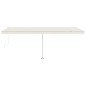 vidaXL Standmarkise Automatisch 600x350 cm Creme vidaXL Standmarkise Automatisch 600x350 cm Creme