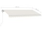 vidaXL Standmarkise Automatisch 450x350 cm Cremeweiß vidaXL Standmarkise Automatisch 450x350 cm Cremeweiß