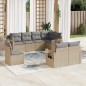 vidaXL 8-tlg. Garten-Sofagarnitur mit Kissen Beige Poly Rattan vidaXL 8-tlg. Garten-Sofagarnitur mit Kissen Beige Poly Rattan