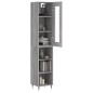 Highboard Grau Sonoma 34,5x34x180 cm Holzwerkstoff Highboard Grau Sonoma 34,5x34x180 cm Holzwerkstoff