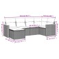 vidaXL 6-tlg. Garten-Sofagarnitur mit Kissen Beige Poly Rattan vidaXL 6-tlg. Garten-Sofagarnitur mit Kissen Beige Poly Rattan