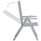 Verstellbare Gartenstühle 6 Stk. mit Auflagen Massivholz Akazie Verstellbare Gartenstühle 6 Stk. mit Auflagen Massivholz Akazie