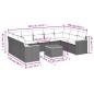 vidaXL 10-tlg. Garten-Sofagarnitur mit Kissen Grau Poly Rattan vidaXL 10-tlg. Garten-Sofagarnitur mit Kissen Grau Poly Rattan