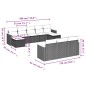 vidaXL 10-tlg. Garten-Sofagarnitur mit Kissen Beige Poly Rattan vidaXL 10-tlg. Garten-Sofagarnitur mit Kissen Beige Poly Rattan