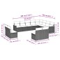 vidaXL 12-tlg. Garten-Sofagarnitur mit Kissen Schwarz Poly Rattan vidaXL 12-tlg. Garten-Sofagarnitur mit Kissen Schwarz Poly Rattan
