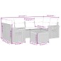 vidaXL 7-tlg. Garten-Sofagarnitur mit Kissen Beige Poly Rattan vidaXL 7-tlg. Garten-Sofagarnitur mit Kissen Beige Poly Rattan