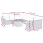 vidaXL 9-tlg. Garten-Sofagarnitur mit Kissen Beige Poly Rattan vidaXL 9-tlg. Garten-Sofagarnitur mit Kissen Beige Poly Rattan