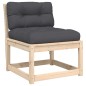 vidaXL 6-tlg. Garten-Sofagarnitur mit Kissen Massivholz Kiefer vidaXL 6-tlg. Garten-Sofagarnitur mit Kissen Massivholz Kiefer
