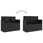 vidaXL Gartenbank mit Kissen Schwarz Poly Rattan vidaXL Gartenbank mit Kissen Schwarz Poly Rattan