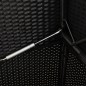 vidaXL Gartenbank mit Kissen Schwarz Poly Rattan vidaXL Gartenbank mit Kissen Schwarz Poly Rattan