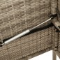 vidaXL Gartenbank mit Kissen Beige Poly Rattan vidaXL Gartenbank mit Kissen Beige Poly Rattan