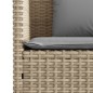 vidaXL Gartenbank mit Kissen Beige Poly Rattan vidaXL Gartenbank mit Kissen Beige Poly Rattan