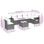 vidaXL 7-tlg. Garten-Sofagarnitur mit Kissen Grau Poly Rattan vidaXL 7-tlg. Garten-Sofagarnitur mit Kissen Grau Poly Rattan