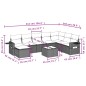 vidaXL 9-tlg. Garten-Sofagarnitur mit Kissen Schwarz Poly Rattan vidaXL 9-tlg. Garten-Sofagarnitur mit Kissen Schwarz Poly Rattan