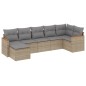 vidaXL 7-tlg. Garten-Sofagarnitur mit Kissen Beige Poly Rattan vidaXL 7-tlg. Garten-Sofagarnitur mit Kissen Beige Poly Rattan